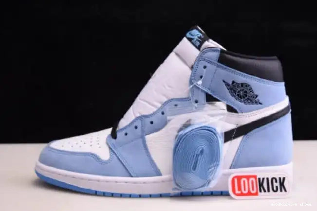 RETRO 1 AIR WHITE UNIVERSITY 555088-134 BLUE JORDAN BLACK HIGH 0513